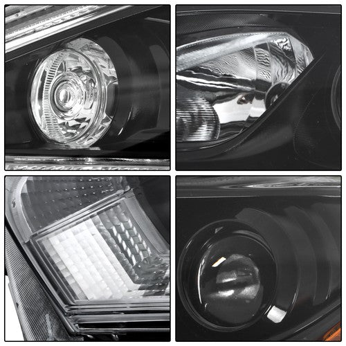 DURAFORCE Headlights Replacement Fit For 2018 Nissan Murano LH+RH Side Clear Lens Halogen