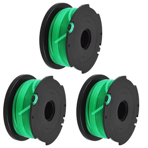 DURAFORCE 3PK SF-080 String Trimmer Spool Line Replacement For Black & Decker GH3000 Model