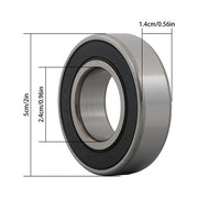 DURAFORCE 1641-2RS Ball Bearing 1" x 2" x 9/16 Rubber Sealed (Qty 4)