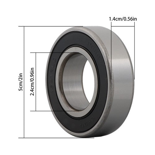 DURAFORCE 1641-2RS Ball Bearing 1" x 2" x 9/16 Rubber Sealed (Qty 4)