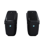 DURAFORCE Motorcycle Universal Hard Saddlebag Saddle Bags For Harley Honda Shadow VTX