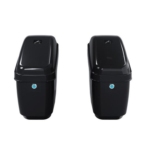 DURAFORCE Motorcycle Universal Hard Saddlebag Saddle Bags For Harley Honda Shadow VTX
