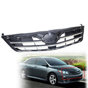DURAFORCE Front Bumper Upper Grille Chrome Black For 2013 Toyota Corolla 5310002640C0