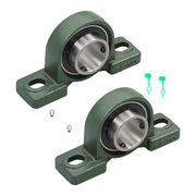 DURAFORCE 2 Pack UCP210-32 Pillow Block Mounted Ball Bearing 2" Bore Self Aligning New