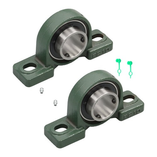 DURAFORCE 2 Pack UCP210-32 Pillow Block Mounted Ball Bearing 2" Bore Self Aligning New