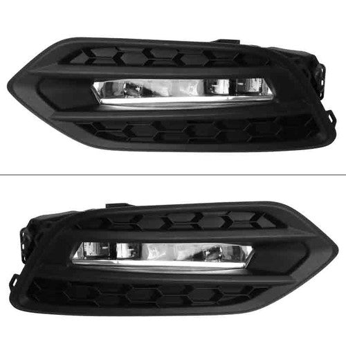 DURAFORCE Pair Front LED Fog Lights Lamps DRL For 2019 2020-2022 Honda HR-V HRV LH & RH