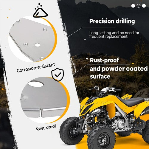 DURAFORCE Swing Arm Skid Plate Guard Full Chassis Glide For Yamaha Raptor 700 700R 2006-25