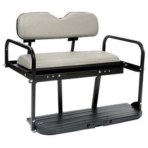 DURAFORCE Folding Steel Frame Flip Rear Back Seat for EZGO Marathon Pre 1994 Golf Cart