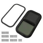 DURAFORCE 12" x 22" Vertical Slide RV Window w/Trim Ring & Mounting Kit For Cargo Trailer