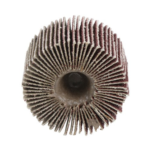 DURAFORCE 5 Pack 1-1/2" x 1" x 1/4" Aluminum Oxide Shank Mounted Flap Wheels 120 Grit
