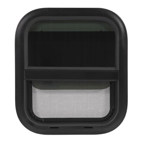 Vertical Slider 14x16 Aluminum RV Window with Trim Ring Tempered Glass for Camper