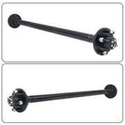 DURAFORCE 4 lug-4" 44" HF 2K 2000lbs Trailer Axle w/ U-Bolt Kit For RVs trucks trailers