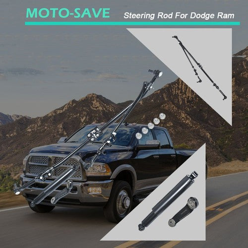 DURAFORCE For 03-12 Dodge Ram Pickup Series Steering Linkage Drag Link Tie Rod Upgrade Kit