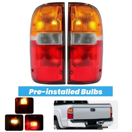 DURAFORCE Tail Lights Brake Lamps with Bulbs Left and Right for Toyota Tacoma 1995 2000