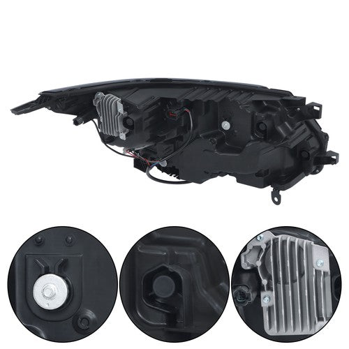 DURAFORCE LED+Halogen For Nissan Pathfinder 22-23 Chrome Housing Headlight Turn Signal LH