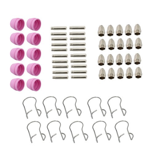 DURAFORCE 60pcs Plasma Cutter Torch Consumables Kit for SG-55, AG-60, WSD-60 CUT50 60Amp