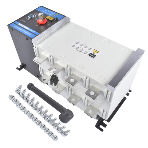 DURAFORCE Industrial Automatic Transfer Switch 4P 400A 110V or 220V Plastic Copper Steel