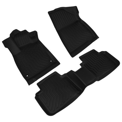 DURAFORCE Floor Mats Fit for Honda Accord Sedan 2018-2022 Waterproof Protection Liners TPE