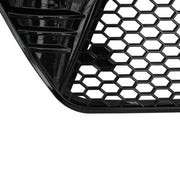 DURAFORCE Fit 2022-2024 Honda Civic 4DR Glossy Black Front Bumper Lower Grille Honeycomb