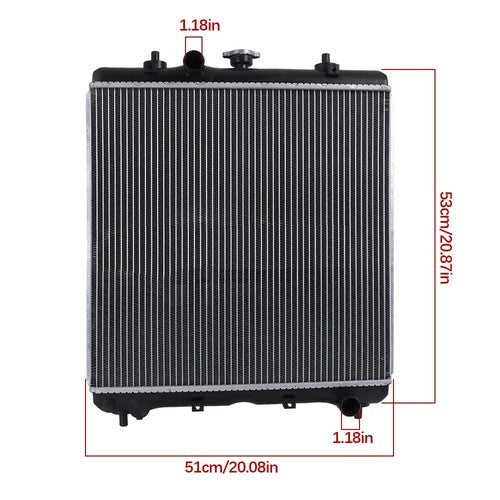 DURAFORCE 3C081-17100 Tractor Radiator for Kubota M100 M110 M8540 M8560 M9540 M9960