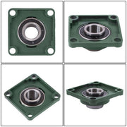 DURAFORCE UCF208-24 1-1/2" Bore 10PCS Pillow Block Flange Bearing 4 Bolt Self-Alignment