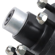 DURAFORCE [2-Pack] New Pre-assembled For 5-Lug-4.5" Trailer Hub Kit and Round #84 Spindle