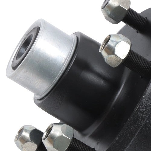 DURAFORCE [2-Pack] New Pre-assembled For 5-Lug-4.5" Trailer Hub Kit and Round #84 Spindle