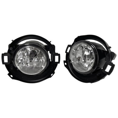 DURAFORCE Fog Lights W/Bracket + Harness + Clip Fit Nissan Frontier 10-19 & Xterra 05-15