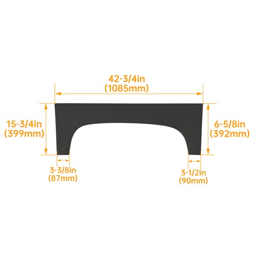Rear Upper Wheel Arch Repair Panels for Chevy Silverado 1500 2007 2014 Pair