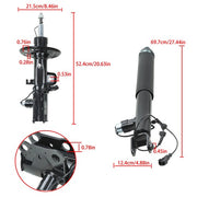 DURAFORCE DA5Z-18125-F For Lincoln MKS 13-16 4× Front Rear Shock Struts Assys w/Electronic