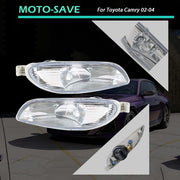 DURAFORCE Pair LH+RH Front Fog Lights w/9006 Bulbs For Toyota Camry Corolla Solara 02-08