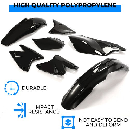 Black Plastic Fairing Bodywork Kit for Suzuki DRZ 400 DRZ400E DRZ400ES