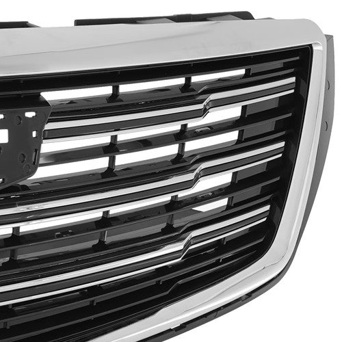 Front Upper+Lower Grille with Chrome Frame Kit For 2018 2019 2020 Cadillac XTS