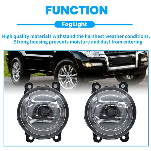 For 2015-2018 Jeep Renegade Front Clear Lens Fog Lights Bumper Lamp Replacement