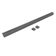 DURAFORCE RV Rear Standard 4" x 4" Bumper Bar W/Rubber Bumper Plug Cap Cover For RV Camper