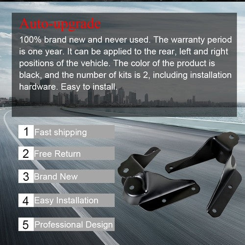 DURAFORCE Fit For Ford F-150 Pickup Front Leaf Spring Shackle Bracket Repair Kit Pair Set