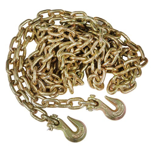 DURAFORCE 3/8" 20' G70 Tow Chain Tie Down Binder With Grade 70 Hooks New