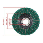 DURAFORCE 10 Pack 4-1/2 Inch Scour Flap Discs 120 and 240 Grit Grinding Sanding Discs