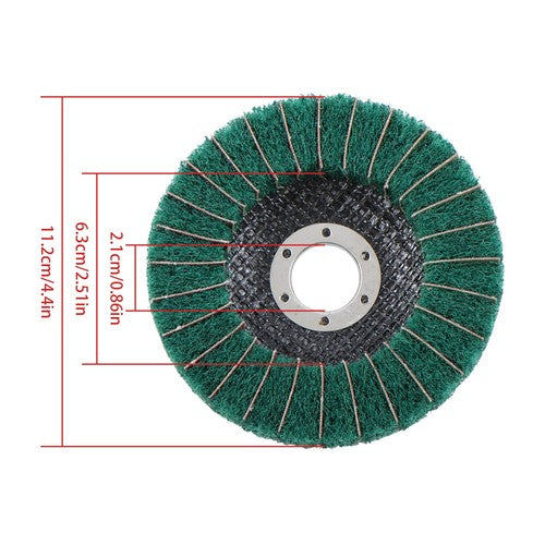 DURAFORCE 10 Pack 4-1/2 Inch Scour Flap Discs 120 and 240 Grit Grinding Sanding Discs