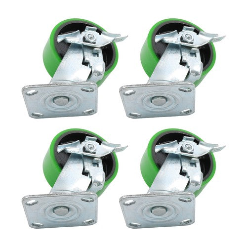 DURAFORCE 4 wheels 5 Inch Caster Wheels Heavy Duty,Capacity 4000LB