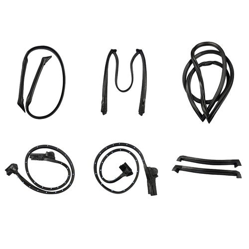 DURAFORCE For 84-89 Corvette C4 Coupe Full Weatherstrip Kit Front Windshield Weatherstrip