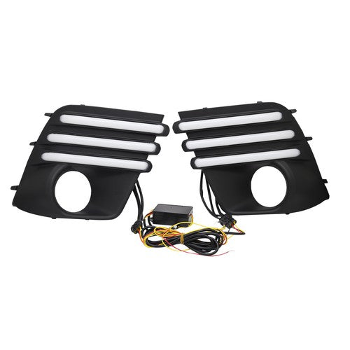DURAFORCE LED Daytime Running Light Turn Signal Fog Lamp Cover for Subaru Forester 2022-24