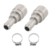 DURAFORCE 2×Heater Core Coolant Hose Connectors Fit For 1998-14 Silverado Tahoe Suburban