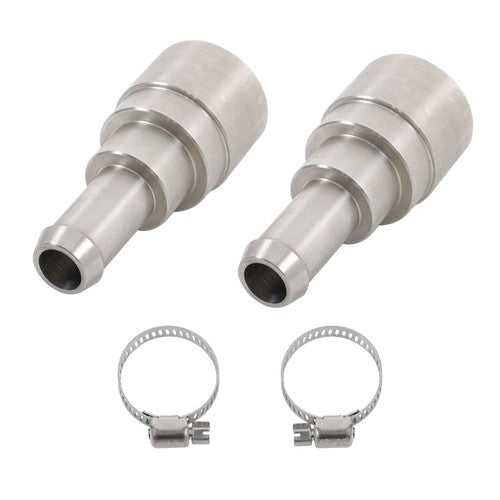DURAFORCE 2×Heater Core Coolant Hose Connectors Fit For 1998-14 Silverado Tahoe Suburban