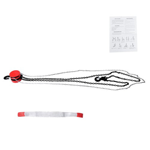 DURAFORCE 3 Ton/6600 lbs Capacity 10FT Come Along Hand Chain Hoist G80 Galvanized Chain