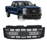 DURAFORCE Fit For Ford F250 XL/XLT 2023 2024 Gloss Black Plastic Front Upper Grill Grille