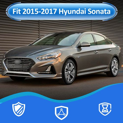 DURAFORCE For 2015 2016 2017 Hyundai Sonata Front Fender Chrome Garnish Molding Trim Left