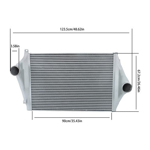 DURAFORCE Charge Air Cooler For Freightliner Business Century FL FLD 222194 BHTD3523