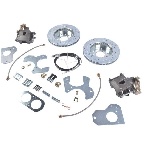 DURAFORCE For 1978-88 G Body Chevy Pontiac Rear Disc Brake Conversion Kit Drilled Rotor