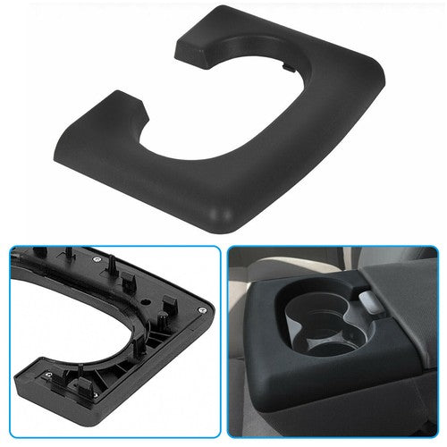 DURAFORCE Replacement Black Center Console Cup Holder Armrest Pad Trim for Ford F150 04 14